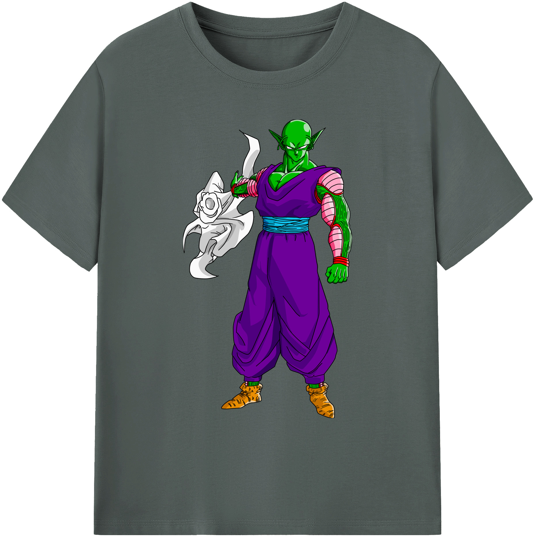 （画像用） ドラゴンボール ピッコロ DRAGON BALL Piccolo 綿100％ メンズ半袖Tシャツ｜肌触りやわらか＆通気性
